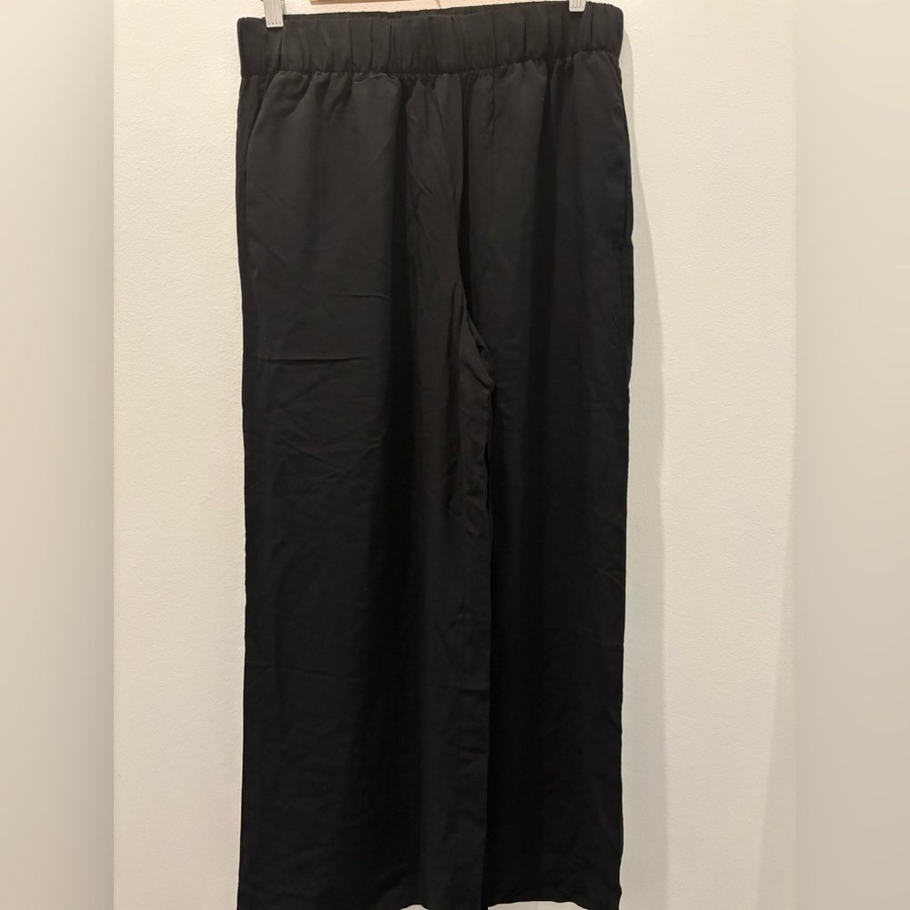 Banana Republic Black Wide-Leg Pants